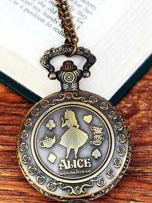 Vintage Hollow Tree Of Life Quartz Pocket Watch With Accessories