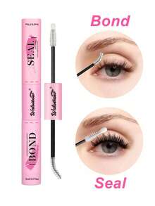 Waloshow 10ml Single Lash Glue & Sealant, Remover Liquid, Lash Applicator, 2-In-1 Cluster Lash Glue & Sealant, Lash Brush, Cluster Lash Glue, Lash Glue, Tweezers, Cluster Lash Glue, Lash Glue & Sealant, Lash Glue, Cluster Lash Tools, Lash Extension Tools, Lash Tools Kit - Pink - View 5