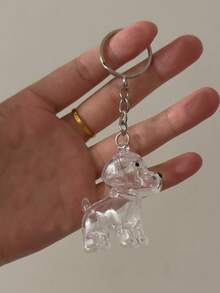 1 pezzo Portachiavi a forma di animale domestico, perfetto da collezione: portachiavi a forma di animale domestico con funzione di conservazione dei capelli, portachiavi memoriale per animali domestici - souvenir a forma di cane/gatto carino, regalo commemorativo per proprietari di animali domestici (stile portachiavi casuale)