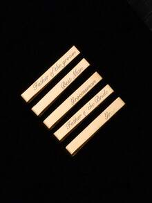 1pc Men's Gold Elegant Patterned Tie Clip, Wedding Tie Clip, "I LOVE YOU" Suitable For Men's Wedding Wear, Cufflinks & Tie Clip Set Suitable For Men's Formal Wear, Business Tie Clip