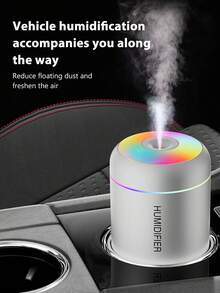 Humidificador USB y difusor de aromaterapia, con niebla fría de 180ml, funcionamiento silencioso, luz nocturna, diseño portátil, adecuado para dormitorio, escritorio, oficina y hogar - Ambientador de aire, humidificador de dormitorio, humidificador de escritorio, decoración de habitación, tecnología acústica de pulverización (purificador de aire, difusor, humidificador para dormitorio)