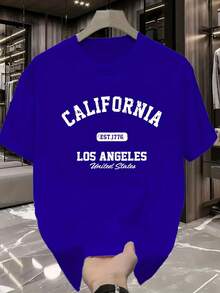 Camiseta estampada de moda para hombres - Negro - View 7