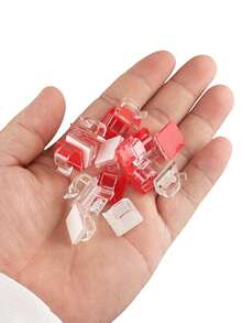 10-50个装电缆夹，粘性电缆整理器，耐用强力电缆夹，适用于汽车、办公室和家庭 - 彩色 - 查看 7