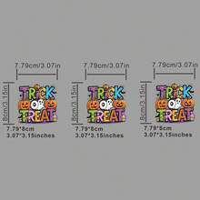 3 قطع/3 قطع/4 قطع من ملصقات عناصر الرسائل لهالوين للخدع، ملصقات قابلة للغسيل من الدرجة الأولى للتطبيق بالحرارة على الملابس والقمصان والحقائب والوسائد والشارات والقبعات البيسبول والحقائب وغيرها