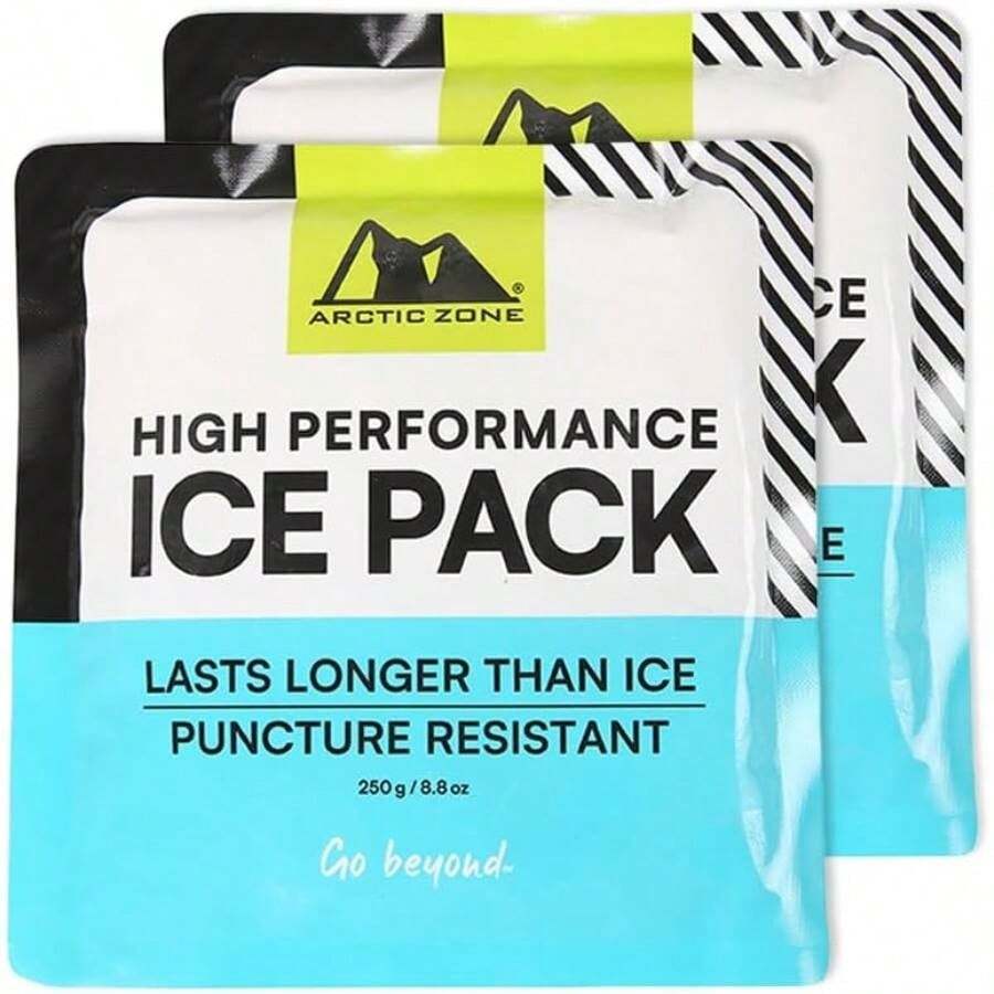 Paquete de Hielo de Alto Rendimiento para loncheras, Bolsas o refrigeradores, Juego de 2 u2013 250 Gramos Cada - 250 gramos cada uno - Ver 1