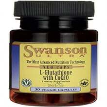 Swanson ULT L-GLUTATHIONE W_COQ10 30 Vegan C - White - View 1