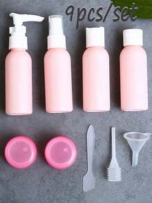 11 pièces/set Ensemble de bouteilles de voyage rechargeables pour cosmétiques, contenants vides pour liquides. Bouteilles de voyage rechargeables, étanches, pressables, d'une capacité de 60 ml. Essentiels pour le shampoing, le revitalisant, la lotion corporelle, le gel douche. Sous-emballage pour la décoration de la maison, du salon, de la chambre à coucher, de la salle de bain. Accessoires pour les voyages, les mariages, les fêtes, les anniversaires, les cadeaux pour maman, papa, amis. Nouvel an, accessoires, cadeaux amusants, essentiels de voyage