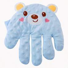 1pc Bear Pattern Infant Calming Hand Pillow, Anti-Startle Pressure Pillow, Baby Hugging Sleep Safety (Random Hand Direction)