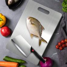 Thickened Rounded-Edge Cutting Board, Double-Sided Cutting Mat, Premium Cutting Board For Meat, Vegetables, And Fruits. Multi-Functional For Chopping And Rolling Dough. Non-Porous And Easy To Clean, Durable, Slip-Resistant. Suitable For Kitchens And Dining Areas. Ideal For Food Prep Tasks Like Slicing Meat, Fruits, And Vegetables.