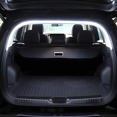 Car Trunk LED Induction Strip Lights Soft Light DIY Install Car Trunk Ambient Light Strip,HalfCircle 2Meters