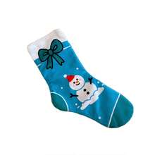 1pc Pet Christmas Squeaky Hide And Seek Sock Toy, With Crinkle Paper, Cartoon Christmas Element Pattern, Perfect Gift For Pets On Christmas Eve And Christmas