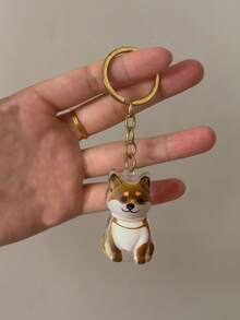 1 pezzo Portachiavi a forma di animale domestico, perfetto da collezione: portachiavi a forma di animale domestico con funzione di conservazione dei capelli, portachiavi memoriale per animali domestici - souvenir a forma di cane/gatto carino, regalo commemorativo per proprietari di animali domestici (stile portachiavi casuale)