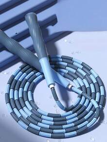 1pc 2.8M Bamboo Segmented Jump Rope, Fitness Jump Rope For Men And Women Weight Loss