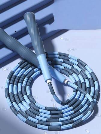 1 pieza Cuerda de saltar de bambú segmentada de 2,8 M, cuerda de saltar para fitness para hombres y mujeres para pérdida de peso