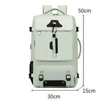 Travel Backpack, Waterproof Laptop Backpack With Shoe Pocket, Hidden USB Charging Port, Hiking Backpack - Black - View 6