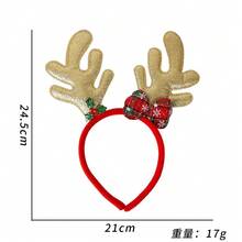 5pcs Classic Christmas Headbands - Holiday Party Accessories With Santa Claus, Reindeer, Christmas Tree Designs - Durable Plastic Structure, Non-Electric, Feather-Free Seasonal Headwear - Multicolor - View 9