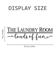 Laundry Room Wall Decor Laundry Decals Sign Bubble Stickers Lettering Vinyl Art Decor Room Decor Wall Stickers Wall Sticker Home Decor - Multicolor - View 7