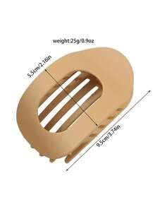 4 piezas Nuevo pasador de cabello ovalado mate de estilo transfronterizo, mate simple, pasador de cabello de arco curvo de gran tamaño, pasador de pato, pinzas para el cabello, deslizador de cabello, barretas