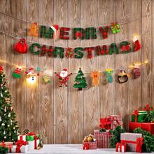 27 قطعة من ديكورات حفلة عيد الميلاد، أعلام شعارات، لوازم تجهيز المشهد