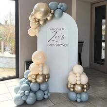 20/40 件套哑光蓝色、不透明白色、复古米色和金属金色气球，适用于圣诞节、生日、新年、婚礼装饰、室内外场景、圣诞树装饰等。 - 藍色 - 查看 5