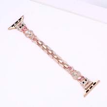 Correa de reloj de metal con oso decorado con rhinestones, elegante y de moda - 42/44/45(XL) - Ver 9