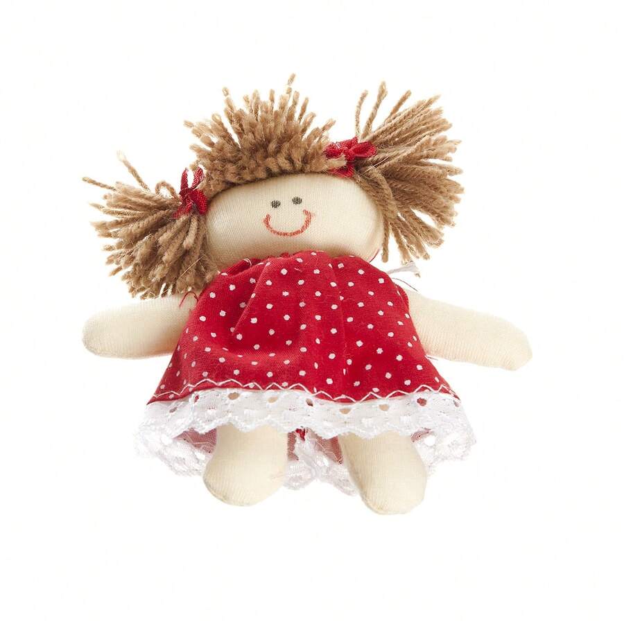 Boneca Pano Tecido Menina Pit Bebê Infantil Brinquedo Decoração