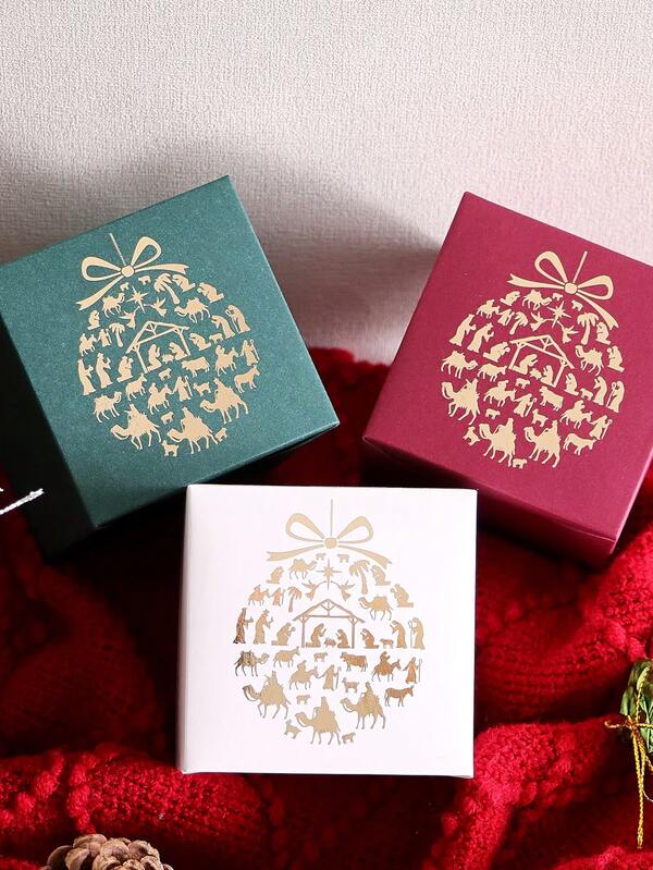 5 Stück/Packung bunte Mini-Geschenkboxen, dekorative Süßigkeitenboxen mit Goldfolienmuster, Party-Geschenktüten, perfekt für Weihnachtsdekorationen, Feiertagspartys, Geschenkaustausch, Strumpfstopfer, Süßigkeiten-Verpackung, Tischdekoration, Familienfeiern, Wichtelgeschenke, Geburtstag, Hochzeit, Bridal-Shower, vielseitige Geschenkverpackung für saisonale Feiern, Schlüsselwörter mit hoher Konversion für Weihnachtseinkäufe, Muss-haben für Jahresendfeierlichkeiten.