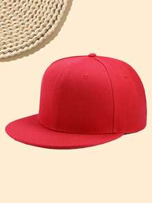 1pc Unisex Flat Brim Hip Hop Hat, Stylish Street Dance 3D Graphic, Multi-Color, Adjustable, Casual Outdoor Sports Beach, Polyester Patchwork Hard Top Baseball Cap, Suitable For Spring, Summer, Autumn, Winter