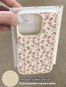 1个可爱玫瑰图案防水防摔防滑软手机壳保护套，兼容苹果和其他手机 - 彩色 - 查看 3