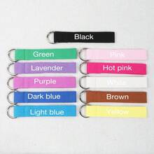 Personalized Name Tag, Diffrent Color Tag, Sports Bag Tag, School Bag Tag, Backpack Tag, Custom Keychain, Lunch Bag Tag Wrislet Personalized, Personalized Tag, Personalized Bag Tag, Gift Idea, Nametag, Bag Accessory, Bag Tag, Luggage Tag, Zipper Pull, Embroidered, Cotton Webbing, Personalized Nametag, Kids Accessory - Multicolor - View 4