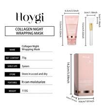 US Holiday Limited-Edition Night Sleep Mask - Repairing Skin-Coating Peel-Off Mask, Deep Hydrating, Moisturizing & Brightening, Dullness-Reducing, Intensive Night Nourishing Mask For Dry Skin (Suitable For Thanksgiving/Christmas/Independence Day/Halloween Stock-Up) - Hồng - Xem 8