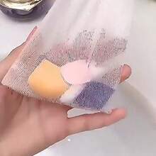 2PC Multi-Color Fast-Foaming Foaming Net, Gently Rub To Produce Foam, Save Soap/Shower Gel When Cleansing, Double The Cleaning Efficiency, Save Liquid And Feel Refreshed When Cleansing/Showering.