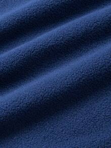 Weich & bequemer Fleece-gefütterter Herren Hoodie mit Langarm, bestickte Details, Reißverschluss-Kragen-Design, lässiger sportlicher Stil, abrieb- und kratzfest, atmungsaktiv & leicht, modischer Pullover, einfarbiges doppelseitiges Fleece Henley Shirt, geeignet für lässige Unternehmungen, Alltagstragen, Stadtbummel und Spazierengehen