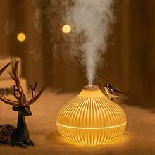 1款便攜式空氣加濕器,300毫升usb桌面擴散器加濕器,帶led夜燈 - 白色 - 查看 13