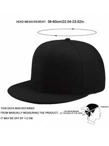 1pc Unisex Flat Brim Hip Hop Hat, Stylish Street Dance 3D Graphic, Multi-Color, Adjustable, Casual Outdoor Sports Beach, Polyester Patchwork Hard Top Baseball Cap, Suitable For Spring, Summer, Autumn, Winter