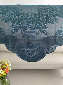 130cm*60cm/1pc Malachite Green Lace Trim, Decorative Fabric For Clothing, Headwear, Lampshades, Tablecloths