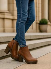 Pakar Zapaterias Dkch Botín para mujer café - Café integral - Ver 1