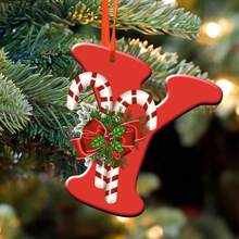 1 pieza Adorno colgante de Navidad de 3.3*3.1 pulgadas de estilo bohemio, de material de PVC y palitos de bambú creativos, adecuado para decorar la sala de estar, el dormitorio, el estudio, el árbol de Navidad y otras escenas, creando un ambiente navideño