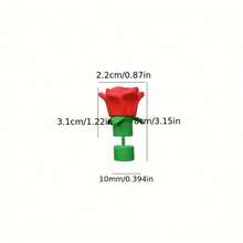 10mm Cute Flower Silicone Straw Cap, Dust-Proof Rose Straw Sleeve, Cartoon Water Bottle Straw Accessories, Valentine's Day Gift - Multicolor - View 7