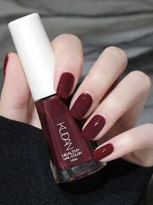 10ml水性指甲油，快干持久，可剥，无味，适合学生和美甲店，非常适合女性和女孩 - 春夏秋冬新款指甲油 - 酒紅色 - 查看 7