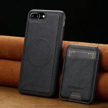 OUKNOEO Detachable Magnetic Wireless Charging Faux Leather Phone Case, Compatible With IPhone 17 Air 16e 15 14 13 Pro Max S26 S25 Edge S24 Ultra Plus A37 A57 Pixel 10 9 8 7, With Card Holder, 3 Card Slots, Anti-Theft Card Pocket - Black - View 29