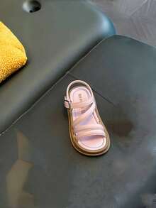 Lugualt Giày sandal nữ phong cách Hàn Quốc mùa hè mới, thoải mái. - Hồng - Xem 2