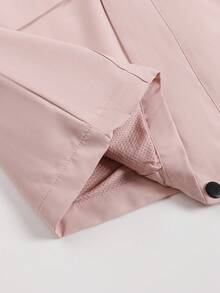 女士连帽运动夹克，户外风衣 - 淺粉色 - 查看 9