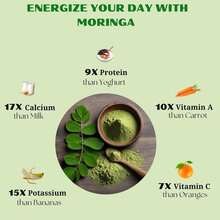 Pure Moringa Powder Retort Processed Oleifera Leaf Powder | Gluten-Free And Vegan | Perfect For Smothies, Drinks, Tea &Amp; Receips Pure Super Green Food, 113g - Trắng - Xem 6