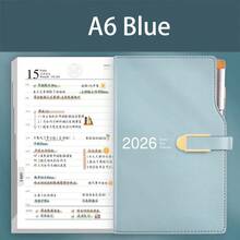 1 Stück 2026 Planungsbuch A5/A6 Terminplaner Kalenderbuch Tagesnotizblock (2026.01-2026.12)