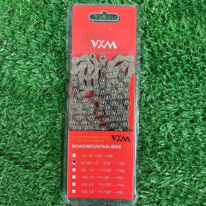 VXM 山地自行车链条 8/9/10/11/12 速公路折叠车 27S 33S 单速变速器链条