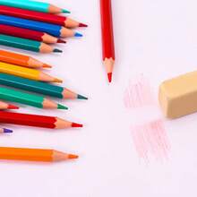 Conjunto de Lápis de Cor com Tema do Stitch em Balde - 12/36 Cores, Design Fofo de Desenho Animado do Stitch, Lápis de Colorir Premium para Crianças e Adultos