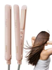 CRASTS Professional Pink& White Color,Hair Straightener,Flat Iron,Hair Iron,Heatting Fast,LCD Dispaly,Quick Temperature Adjustment,Titanium Hard Plate,Home&Salon Use,Hair Care Gift,HS-043