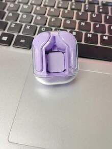 MEIYIXING TWS 耳塞无线运动游戏耳机降噪耳塞麦克风耳机带 LED 显示屏耳机 Hifi 透明运动耳机 TWS 无线耳机降噪所有手机通用 HiFi 低延迟无线耳塞带 Type-C