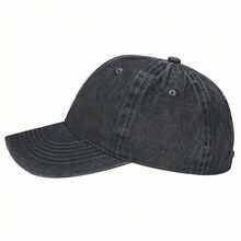 1pc Men's Baseball Cap Big Head Baseball Cap Retro Car Custom Festival 1975 , Running Cap For Athletes Summer Baseball Hat Adjustable, Breathable, Suitable For Outdoor Sports, Camping, Beach, Holiday Gift - Black - View 4